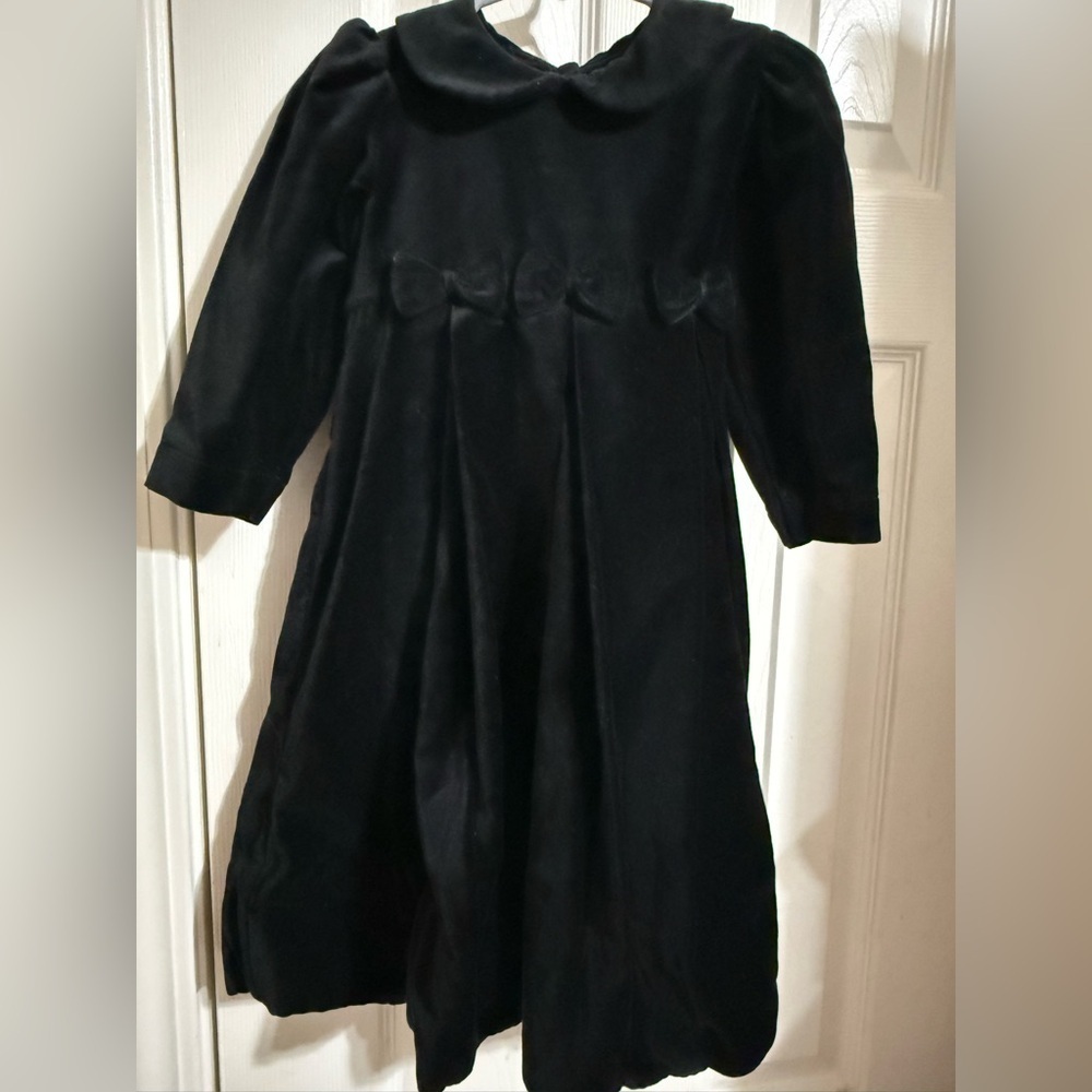 Strasburg Black Velvet Dress